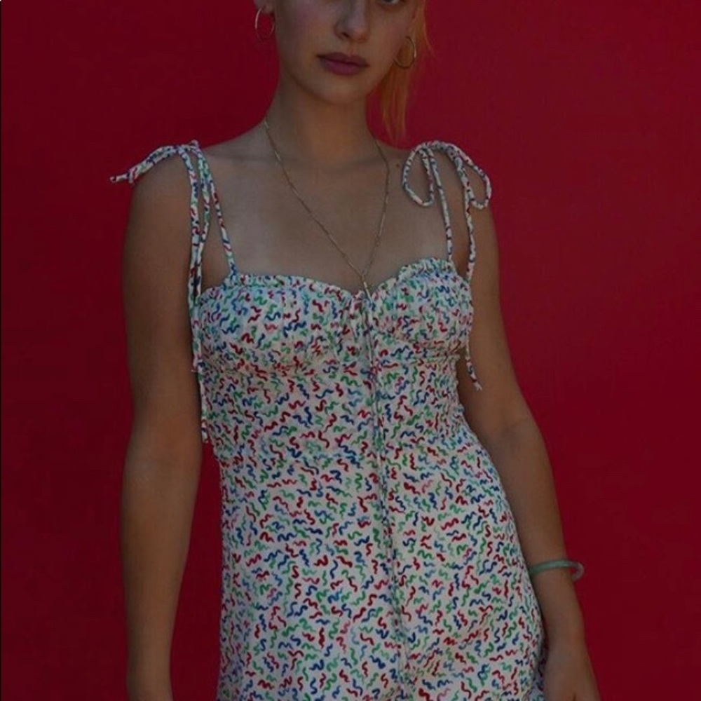 Realisation Par Squiggle print Devon Dress NWT